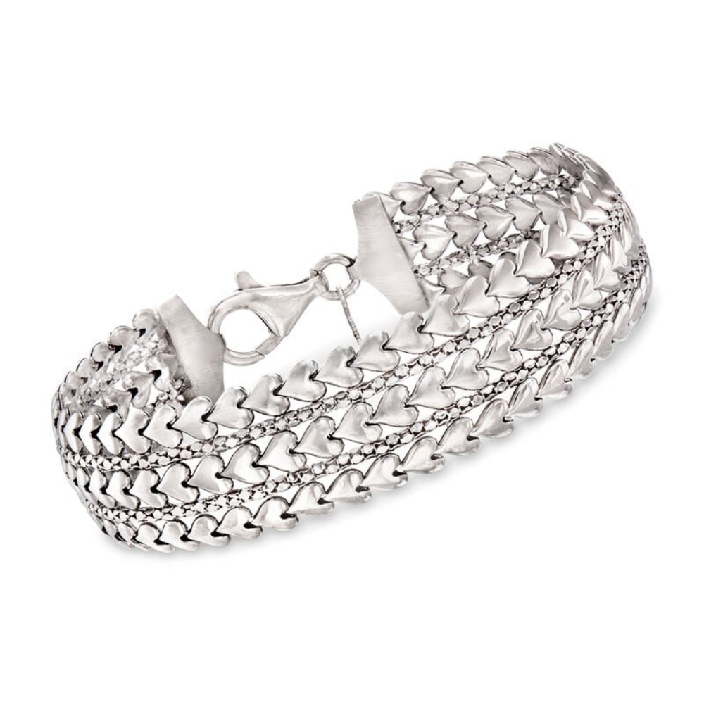 Ross-Simons Italian Sterling Silver Bracelet - Picture 5 of 7